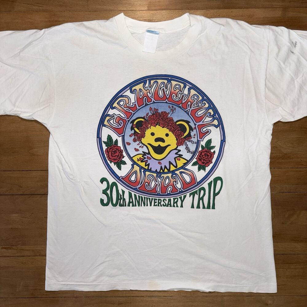 Vintage Grateful Dead 1995 30th Anniversary Trip Tours R Us Graphic Shirt Rare